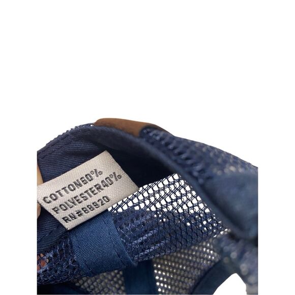 CC Distressed Denim Mesh Back High Ponytail Ball Cap Trucker Hat Adjustable - Picture 8 of 10